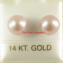 Load image into Gallery viewer, AAA 7.5–8 mm High Luster Lavender Cultured Pearl Stud Earrings