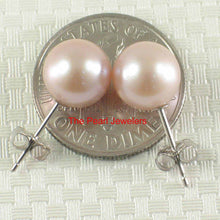 Load image into Gallery viewer, AAA 7.5–8 mm High Luster Lavender Cultured Pearl Stud Earrings