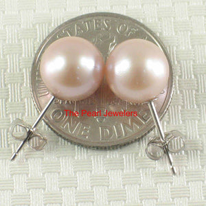 AAA 7.5–8 mm High Luster Lavender Cultured Pearl Stud Earrings