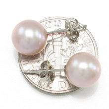Load image into Gallery viewer, AAA 7.5–8 mm High Luster Lavender Cultured Pearl Stud Earrings