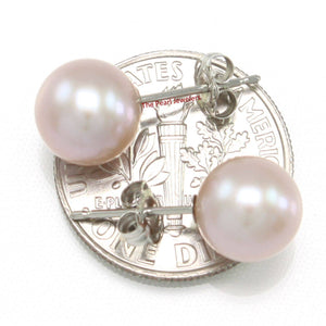 AAA 7.5–8 mm High Luster Lavender Cultured Pearl Stud Earrings