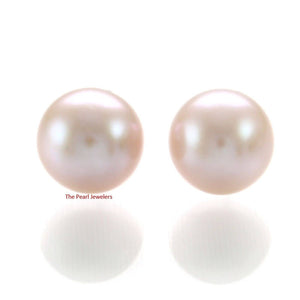 AAA 7.5–8 mm High Luster Lavender Cultured Pearl Stud Earrings