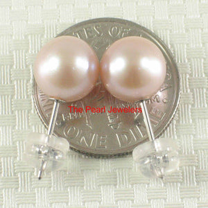 AAA 7.5–8 mm High Luster Lavender Cultured Pearl Stud Earrings