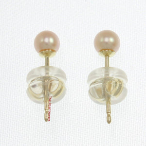 AAA 3.5 mm High Luster Lavender Cultured Pearl Stud Earrings