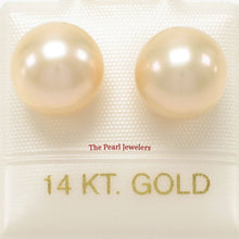 Load image into Gallery viewer, AAA 9–9.5 mm High Luster Pink Cultured Pearl Stud Earrings