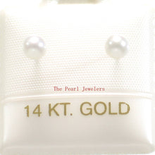Load image into Gallery viewer, AAA 3.5 mm High Luster White Cultured Pearl Stud Earrings