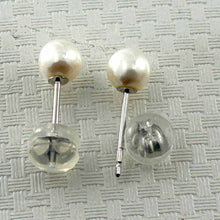 Load image into Gallery viewer, AAA 4–5 mm High Luster White Cultured Pearl Stud Earrings