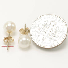 Load image into Gallery viewer, AAA 6–6.5 mm High Luster White Cultured Pearl Stud Earrings