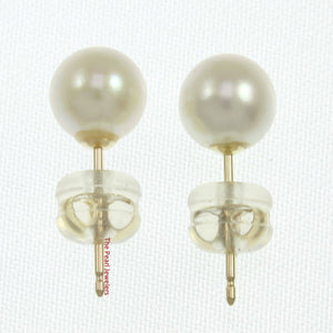 AAA 6–6.5 mm High Luster White Cultured Pearl Stud Earrings