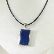 Load image into Gallery viewer, Antique-Style Blue Lapis Rectangle Pendant