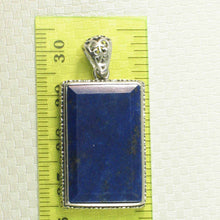 Load image into Gallery viewer, Antique-Style Blue Lapis Rectangle Pendant