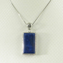 Load image into Gallery viewer, Antique-Style Lapis Rectangle Pendant