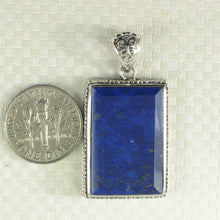 Load image into Gallery viewer, Antique-Style Lapis Rectangle Pendant