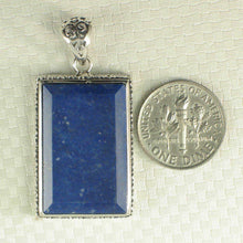 Load image into Gallery viewer, Antique-Style Lapis Rectangle Pendant