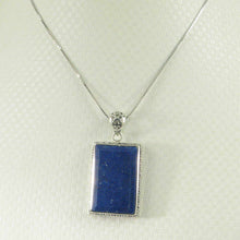 Load image into Gallery viewer, Antique-Style Lapis Rectangle Pendant