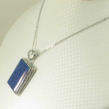 Load image into Gallery viewer, Antique-Style Lapis Rectangle Pendant