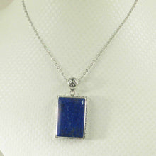 Load image into Gallery viewer, Antique-Style Lapis Rectangle Pendant