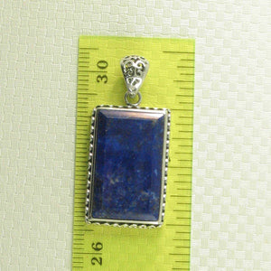 Antique Style Lapis Rectangle Pendant