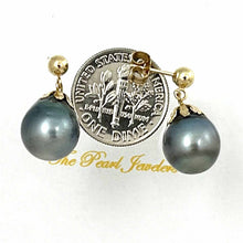 Load image into Gallery viewer, Baroque Tahitian Pearl Dangle Earrings – 14k Yellow Gold