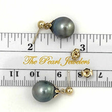 Load image into Gallery viewer, Baroque Tahitian Pearl Dangle Earrings – 14k Yellow Gold
