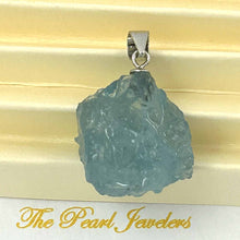 Load image into Gallery viewer, Baroque Rough Aquamarine 16 mm Pendant