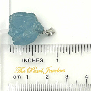 Baroque Rough Aquamarine 16 mm Pendant