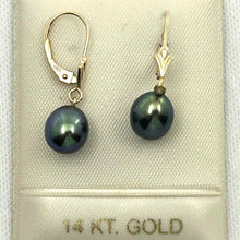 Load image into Gallery viewer, Teardrop Freshwater Pearl Leverback Earrings – 14k Yellow Gold