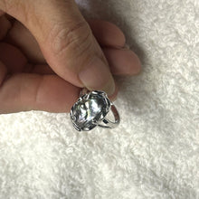 Load image into Gallery viewer, Black Biwa Pearl Ring – .925 Sterling Silver