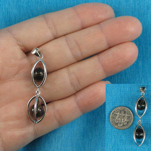 Black Obsidian Lucky Lantern Pendant