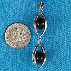 Black Obsidian Lucky Lantern Pendant