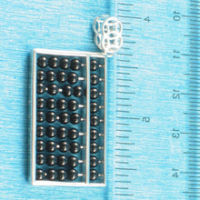 Load image into Gallery viewer, Black Onyx Abacus Pendant