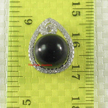 Load image into Gallery viewer, Black Onyx Raindrop Flower Pendant