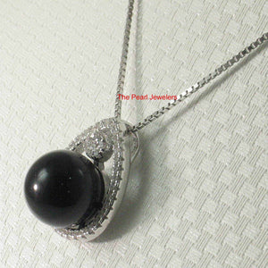 Black Onyx Raindrop Flower Pendant