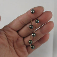 Load image into Gallery viewer, 14k Yellow Gold Black Cultured Pearl Handcrafted Tin-Cup Bracelet