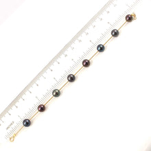 Load image into Gallery viewer, 14k Yellow Gold Twist Tube Black Cultured Pearl Bracelet