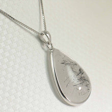 Load image into Gallery viewer, Black Rutilated Quartz 23 mm Raindrop Pendant