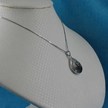 Load image into Gallery viewer, Black Rutilated Quartz 16 mm Raindrop Pendant