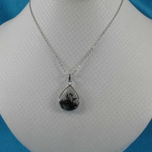 Load image into Gallery viewer, Black Rutilated Quartz 16 mm Raindrop Pendant