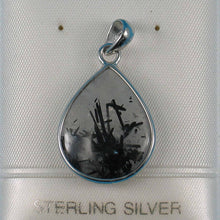 Load image into Gallery viewer, Black Rutilated Quartz 16 mm Raindrop Pendant