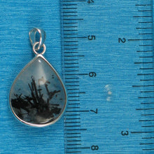 Load image into Gallery viewer, Black Rutilated Quartz 16 mm Raindrop Pendant