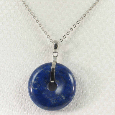 Blue Lapis Donut Pendant