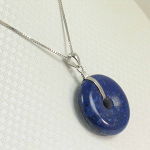 Blue Lapis Donut Pendant