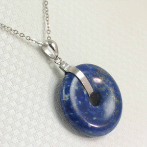 Blue Lapis Donut Pendant