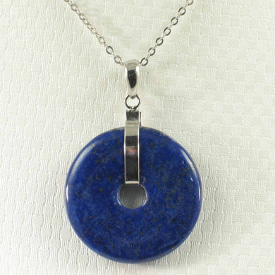 Blue Lapis Donut Pendant