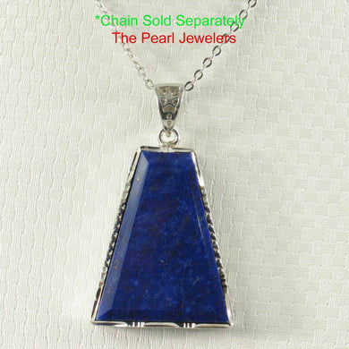 Blue Lapis Trapezoid Pendant