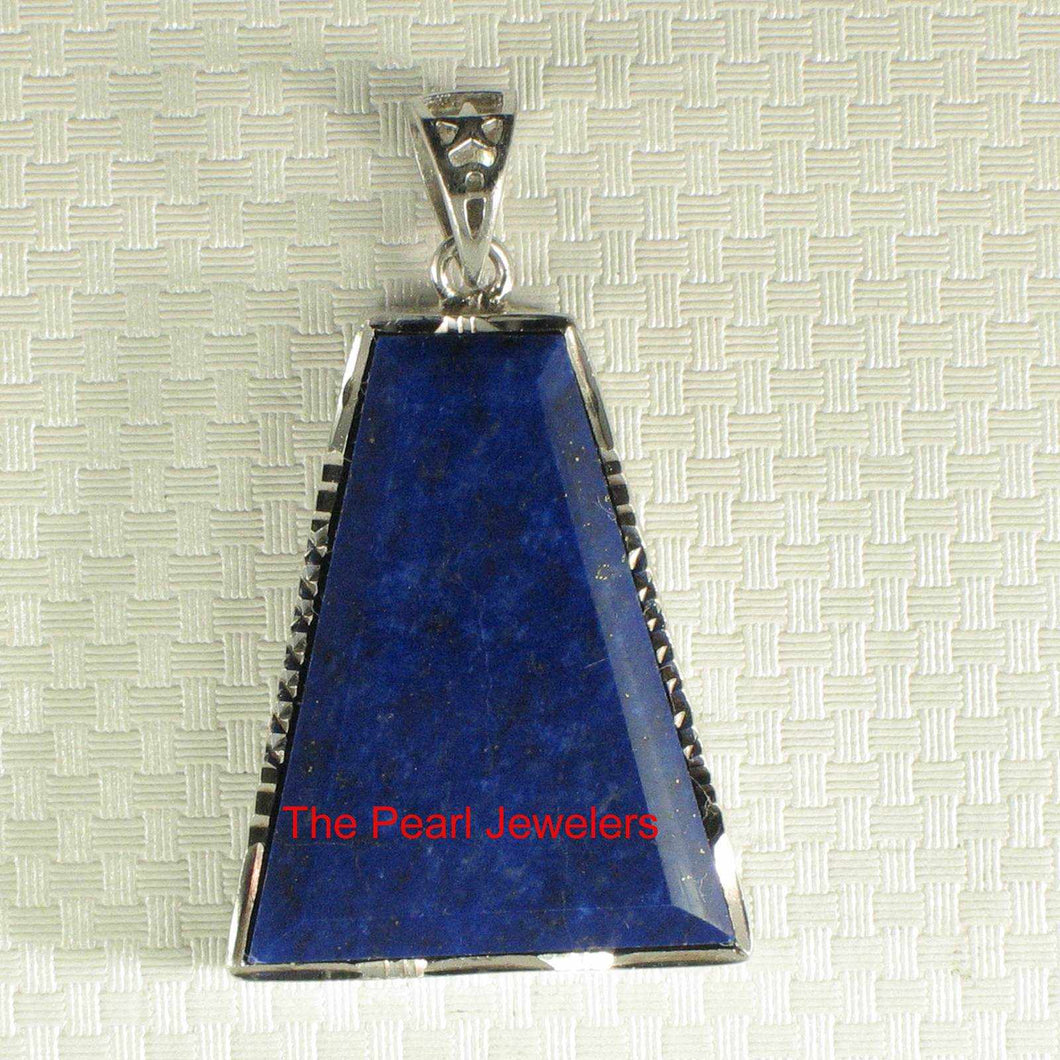 Blue Lapis Trapezoid Pendant