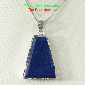 Blue Lapis Trapezoid Pendant