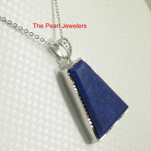 Blue Lapis Trapezoid Pendant