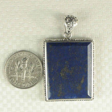 Load image into Gallery viewer, Antique-Style Blue Lapis Rectangle Pendant