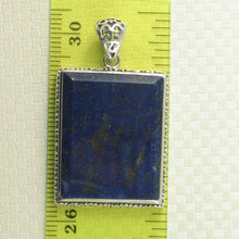 Load image into Gallery viewer, Antique-Style Blue Lapis Rectangle Pendant